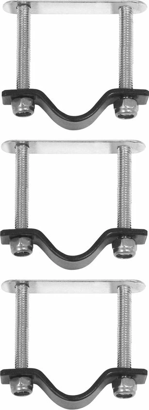 Basil Crate Mounting Set - Bevestigingsset Voor Basil Kratten En/of Rotan Manden - RVS 2 Basil Crate Mounting Set - Bevestigingsset Voor Basil Kratten En/of Rotan Manden - RVS - Afbeelding 2