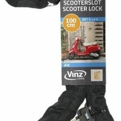 VINZ Jannu ART 3 Kettingslot 100 Cm / Fietsslot / Scooterslot / Motorslot -Windgoo Shop 364x840