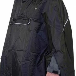 BJ?RNSON BJ RNSON Haps Regenponcho Fiets Dames & Heren - Fietsponcho - Zwart -Windgoo Shop 379x840