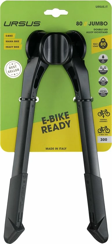 Middenstandaard Ursus Jumbo 2-poot 30cm - Zwart 10 Middenstandaard Ursus Jumbo 2-poot 30cm - Zwart - Afbeelding 10