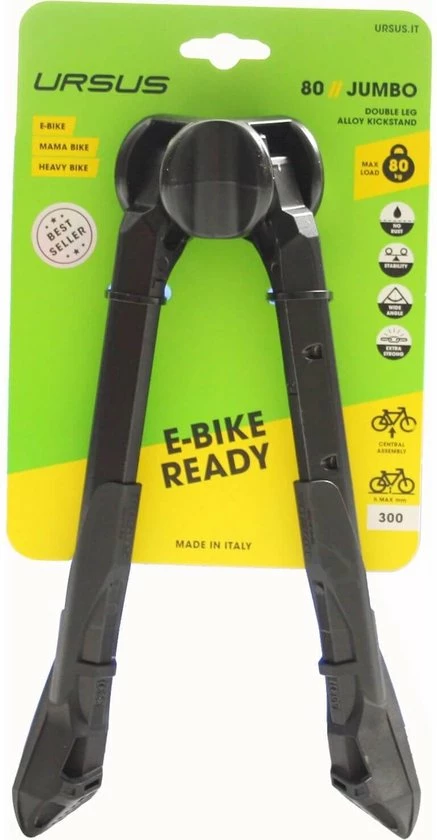 Middenstandaard Ursus Jumbo 2-poot 30cm - Zwart 17 Middenstandaard Ursus Jumbo 2-poot 30cm - Zwart - Afbeelding 17