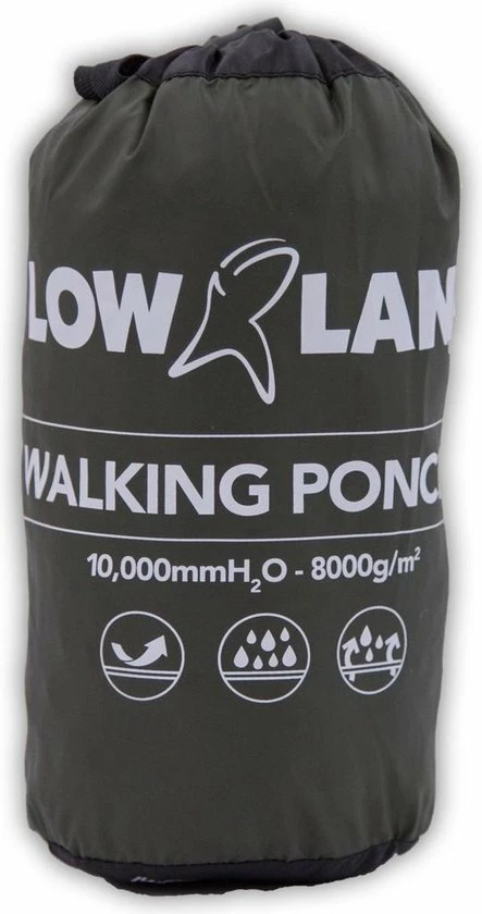 LOWLAND OUTDOOR Wandelponcho - 100% Waterdicht (10.000mm) - Ademend (8.000g/M ) PFAS Vrij! 8 LOWLAND OUTDOOR Wandelponcho - 100% Waterdicht (10.000mm) - Ademend (8.000g/M ) PFAS Vrij! - Afbeelding 8