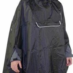 BJ?RNSON BJ RNSON Haps Regenponcho Fiets Dames & Heren - Fietsponcho - Zwart -Windgoo Shop 444x840