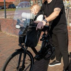 Deryan Bike-a-way Fietsstoeltje Voor - Fiets Regenhoes - Warme Jas En Windbreaker + Regenponcho - Bobike & Yepp -Windgoo Shop 546x840