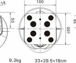 VINZ Everest Muuranker ART 4 / Wandanker / Vloeranker / Wandhaak / Muurhaak / Muurbeugel - Zwart -Windgoo Shop 550x205 1
