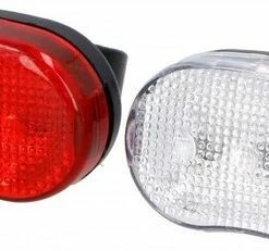 Dresco - Fietsverlichtingsset - Classic - LED - Zwart -Windgoo Shop 550x231