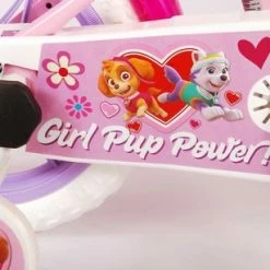 Volare Paw Patrol Kinderfiets - Meiden - 12 Inch - Roze - Doortrapper -Windgoo Shop 550x307 1