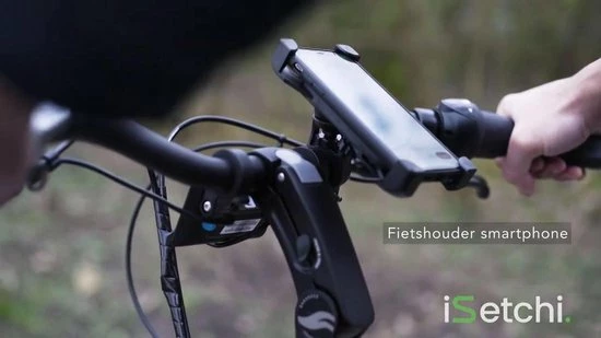ISetchi Telefoonhouder Fiets Met 360 Graden Rotatie - Stevig & Stabiel - Ook Voor Scooter & Motor Gsm Telefoon Houder Fiets - Anti Shock & Vibratie Ontwerp - Fietshouder Smartphone Mobiel - Zwart 2 ISetchi Telefoonhouder Fiets Met 360 Graden Rotatie - Stevig & Stabiel - Ook Voor Scooter & Motor Gsm Telefoon Houder Fiets - Anti Shock & Vibratie Ontwerp - Fietshouder Smartphone Mobiel - Zwart - Afbeelding 2