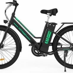 Hitway Elektrische Fiets | E-bike Damesfiets | 35-70KM | 26 Inch | 250W Motor | Zwart -Windgoo Shop 550x336