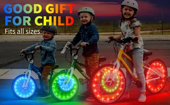 BOTC Wielverlichting Fiets - 20 Holders - Spaakverlichting LED - Lichtsnoer Fietswiel - 20 Leds - 220CM - Blauw 7 BOTC Wielverlichting Fiets - 20 Holders - Spaakverlichting LED - Lichtsnoer Fietswiel - 20 Leds - 220CM - Blauw - Afbeelding 7