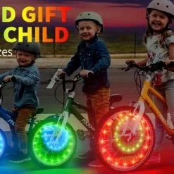 BOTC Wielverlichting Fiets - 20 Holders - Spaakverlichting LED - Lichtsnoer Fietswiel - Fiets Wiel Licht - 20 Leds - 220CM - Rood -Windgoo Shop 550x340 9