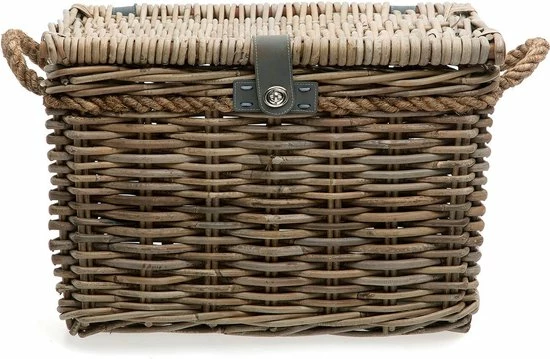 New Looxs Melbourne Large Fietsmand Voordrager - 45 Liter - Rotan Grijs 4 New Looxs Melbourne Large Fietsmand Voordrager - 45 Liter - Rotan Grijs - Afbeelding 4