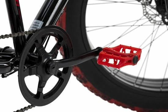 Ks Cycling Fiets Mountainbike MTB Fat Bike 26" SNW2458 Zwart-rood - 43 Cm 3 Ks Cycling Fiets Mountainbike MTB Fat Bike 26" SNW2458 Zwart-rood - 43 Cm - Afbeelding 3