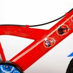 Spider-Man Kinderfiets - Jongens - 14 Inch - Rood/Blauw - Twee Handremmen -Windgoo Shop 550x368 10
