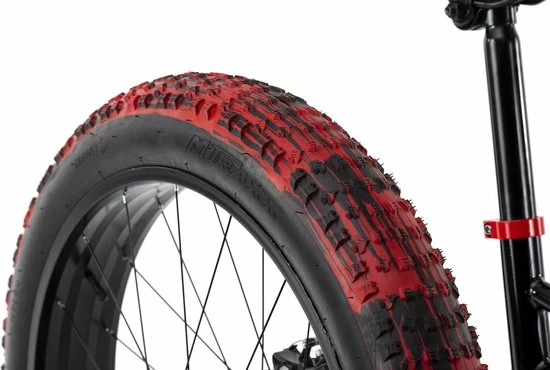Ks Cycling Fiets Mountainbike MTB Fat Bike 26" SNW2458 Zwart-rood - 43 Cm 7 Ks Cycling Fiets Mountainbike MTB Fat Bike 26" SNW2458 Zwart-rood - 43 Cm - Afbeelding 7