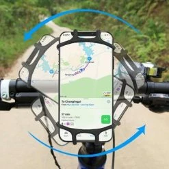 Merkloos Telefoonhouder Fiets En Motor Siliconen – Fietshouder–Fiets Accessoires–360 Graden Draaibaar–gsm-houder Fiets En Scooter -Windgoo Shop 550x371 5