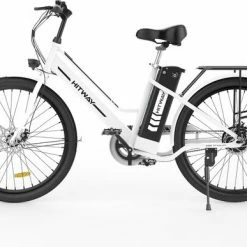 Hitway Elektrische Fiets | E-bike Damesfiets | 35-70KM | 26 Inch | 250W Motor | Wit -Windgoo Shop 550x387 4