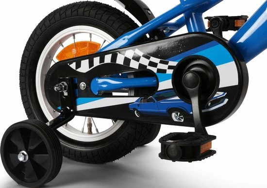 SJOEF Race Jongensfiets 12 Inch - Blauw 5 SJOEF Race Jongensfiets 12 Inch - Blauw - Afbeelding 5