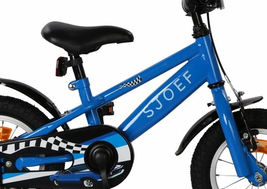 SJOEF Race Jongensfiets 12 Inch - Blauw 6 SJOEF Race Jongensfiets 12 Inch - Blauw - Afbeelding 6