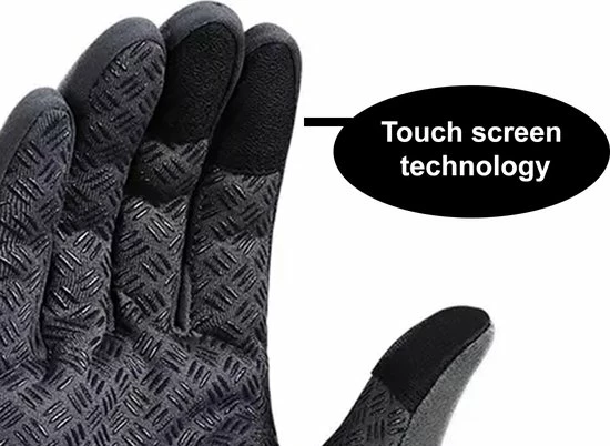 LuxeRoyal Fietshandschoenen Winter - Sport Handschoenen Met Rits - Touchscreen Telefoon - Anti Slip Gloves - Heren / Dames - Maat L - Donker Grijs 3 LuxeRoyal Fietshandschoenen Winter - Sport Handschoenen Met Rits - Touchscreen Telefoon - Anti Slip Gloves - Heren / Dames - Maat L - Donker Grijs - Afbeelding 3