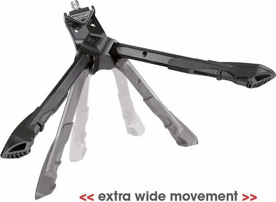 Middenstandaard Ursus Jumbo 2-poot 30cm - Zwart 4 Middenstandaard Ursus Jumbo 2-poot 30cm - Zwart - Afbeelding 4