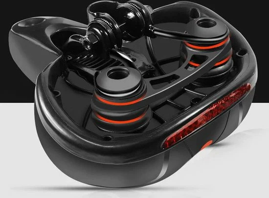 IBright Comfort Fietszadel Met Gelpads - Dames / Heren - Ventilerend - Zadelvering - Waterdicht - Gratis Zadelstrop - Zwart 5 IBright Comfort Fietszadel Met Gelpads - Dames / Heren - Ventilerend - Zadelvering - Waterdicht - Gratis Zadelstrop - Zwart - Afbeelding 5