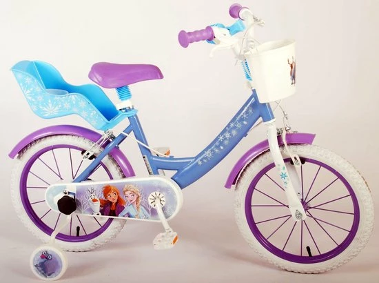 Disney Frozen 2 Kinderfiets - Meisjes - 16 Inch - Blauw - Twee Handremmen 12 Disney Frozen 2 Kinderfiets - Meisjes - 16 Inch - Blauw - Twee Handremmen - Afbeelding 12