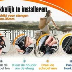 Hillar Telefoonhouder Fiets Universeel - Smartphone Houder Fiets - Motor - Scooter - GSM Houder Fiets 16 Hillar Telefoonhouder Fiets Universeel - Smartphone Houder Fiets - Motor - Scooter - GSM Houder Fiets -Windgoo Shop 550x412 53