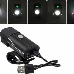 Lovnix - Oplaadbare Fietslamp LED Verlichting Set - USB Oplaadbaar - Fietslicht Met LED Lamp - Voor- En- Achter Licht - Regenbestendig - Geschikt Voor Mountainbike Fietsen Wandelen Speleologie -Windgoo Shop 550x414 6