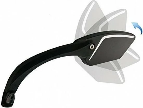 Merkloos Fietsspiegel - Links - E-bike - Fietsspiegel - Zwart 2 Merkloos Fietsspiegel - Links - E-bike - Fietsspiegel - Zwart - Afbeelding 2