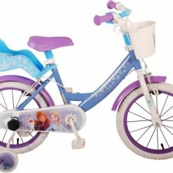 Disney Frozen 2 Kinderfiets - Meisjes - 16 Inch - Blauw - Twee Handremmen