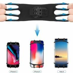 Merkloos Telefoonhouder Fiets En Motor Siliconen – Fietshouder–Fiets Accessoires–360 Graden Draaibaar–gsm-houder Fiets En Scooter -Windgoo Shop 550x425 5