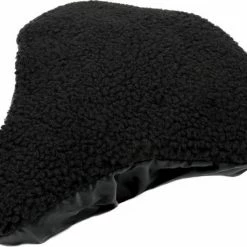 Benson Universele Fiets Zadeldek - Imitatie Schapenvacht - Bont - Zwart