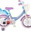 Disney Frozen 2 Kinderfiets - Meisjes - 14 Inch - Blauw/Paars - Twee Handremmen