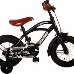 Volare Black Cruiser Kinderfiets - Jongens - 12 Inch - Zwart