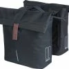 Basil City Dubbele Fietstas MIK - 28-32 Liter- Zwart