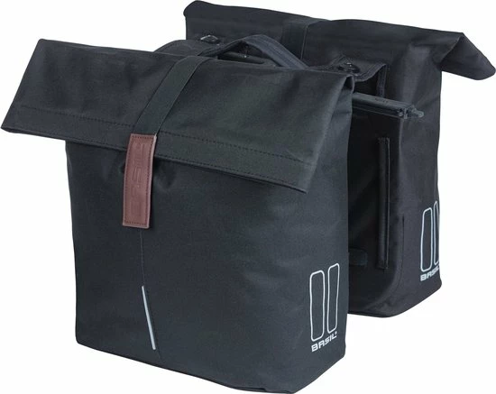 Basil City Dubbele Fietstas MIK - 28-32 Liter- Zwart 1 Basil City Dubbele Fietstas MIK - 28-32 Liter- Zwart