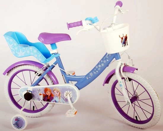 Disney Frozen 2 Kinderfiets - Meisjes - 16 Inch - Blauw - Twee Handremmen 14 Disney Frozen 2 Kinderfiets - Meisjes - 16 Inch - Blauw - Twee Handremmen - Afbeelding 14