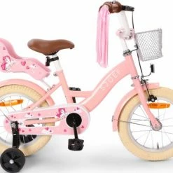 SJOEF Dolly Meisjesfiets 14 Inch - Roze -Windgoo Shop 550x441 4