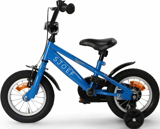 SJOEF Race Jongensfiets 12 Inch - Blauw 8 SJOEF Race Jongensfiets 12 Inch - Blauw - Afbeelding 8