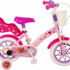Volare Paw Patrol Kinderfiets - Meiden - 12 Inch - Roze - Doortrapper