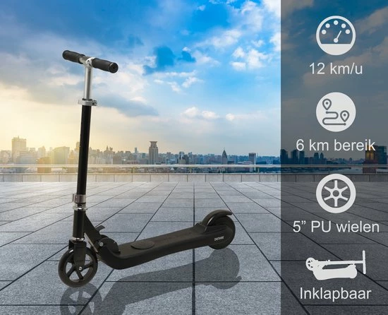 Denver Elektrische Step Kinderen 12km/u - 6km Bereik - Kinderstep Inklapbaar - 5" Wielen - SCK5310 - Zwart 3 Denver Elektrische Step Kinderen 12km/u - 6km Bereik - Kinderstep Inklapbaar - 5" Wielen - SCK5310 - Zwart - Afbeelding 3