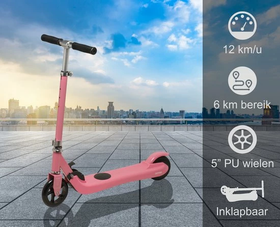 Denver Elektrische Step Kinderen 12km/u - 6km Bereik - Kinderstep Inklapbaar - 5" Wielen - SCK5310 - Roze 3 Denver Elektrische Step Kinderen 12km/u - 6km Bereik - Kinderstep Inklapbaar - 5" Wielen - SCK5310 - Roze - Afbeelding 3