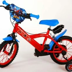 Spider-Man Kinderfiets - Jongens - 14 Inch - Rood/Blauw - Twee Handremmen -Windgoo Shop 550x461 4