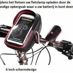 Wheel Up Smartphone Fiets Stuurtas|telefoonhouder|mobielhouder Fiets|waterproof Fietstasje|stuur Fietstas| |6.0 Inch -Windgoo Shop 550x464 4