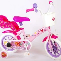 Volare Paw Patrol Kinderfiets - Meiden - 12 Inch - Roze - Doortrapper -Windgoo Shop 550x471 3
