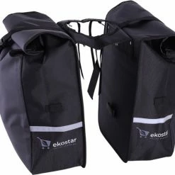 Ekostar Dubbele Fietstas - Rolltop - Waterbestendig - 46 L - Zwart 31 Ekostar Dubbele Fietstas - Rolltop - Waterbestendig - 46 L - Zwart -Windgoo Shop 550x479