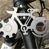 Merkloos Fiets Multitool - RVS Gereedschap Voor Fietsreparatie - Gadget Voor Fietsers