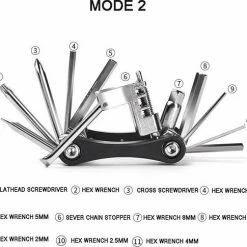 LOUZIR Multitool Fiets Reparatie Toolkit 16-delig - Race Fiets Mountainbike- Vouwgereedschap Fiets- Zakgereedschap -Windgoo Shop 550x485 1