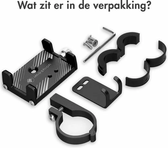 IMoshion Telefoonhouder Fiets - GSM Houder Fiets - Telefoonhouder Motor & Scooter - Universeel - Zwart 11 IMoshion Telefoonhouder Fiets - GSM Houder Fiets - Telefoonhouder Motor & Scooter - Universeel - Zwart - Afbeelding 11